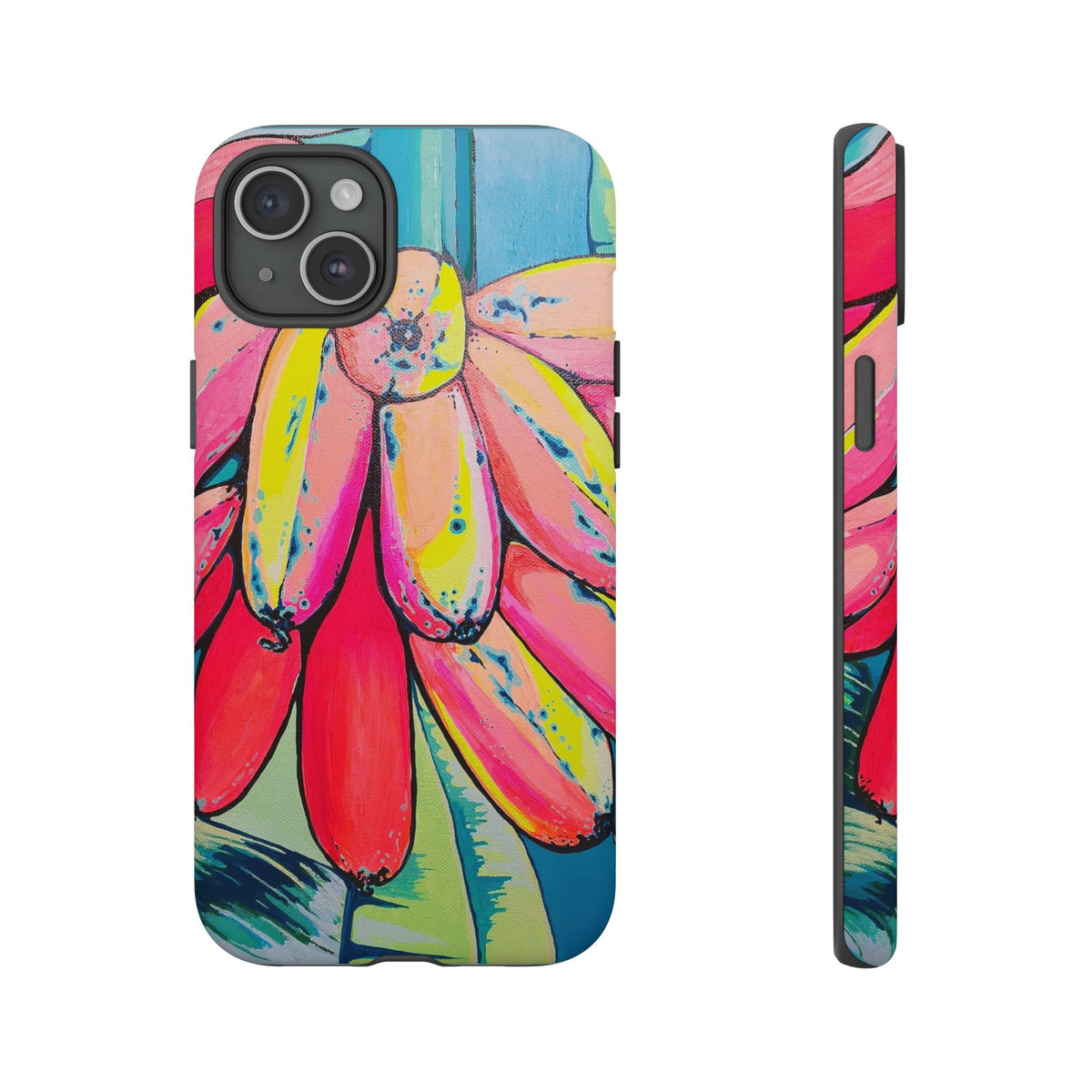 Neon Primitivo Bananas Tough Phone Case