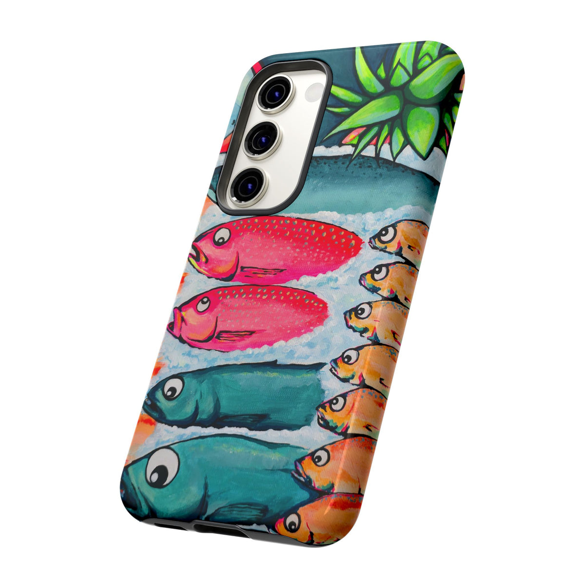 Neon Cabo Fish Market Tough Phone Case