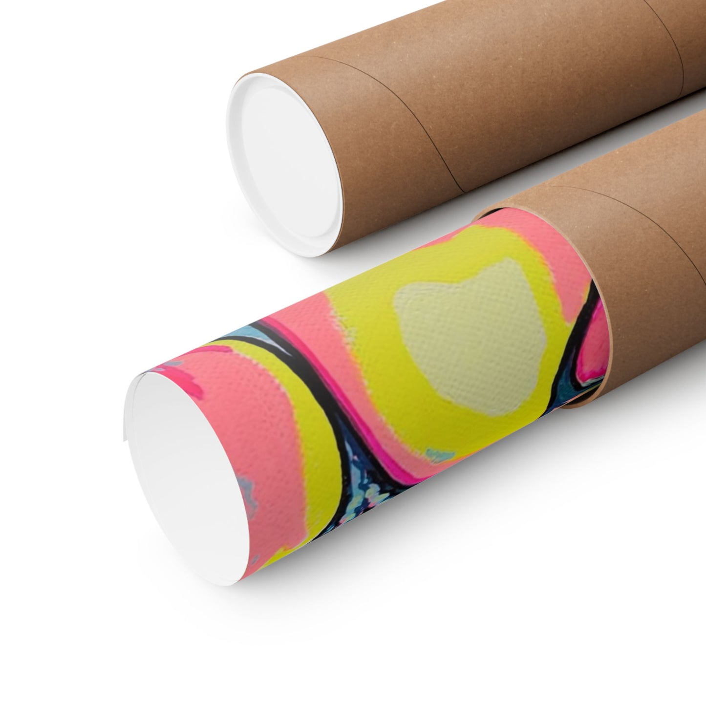Neon Coconuts Giclée Art Poster
