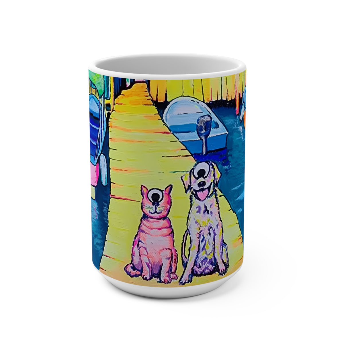 Cyclops Cat and Dog in Bocas Mug