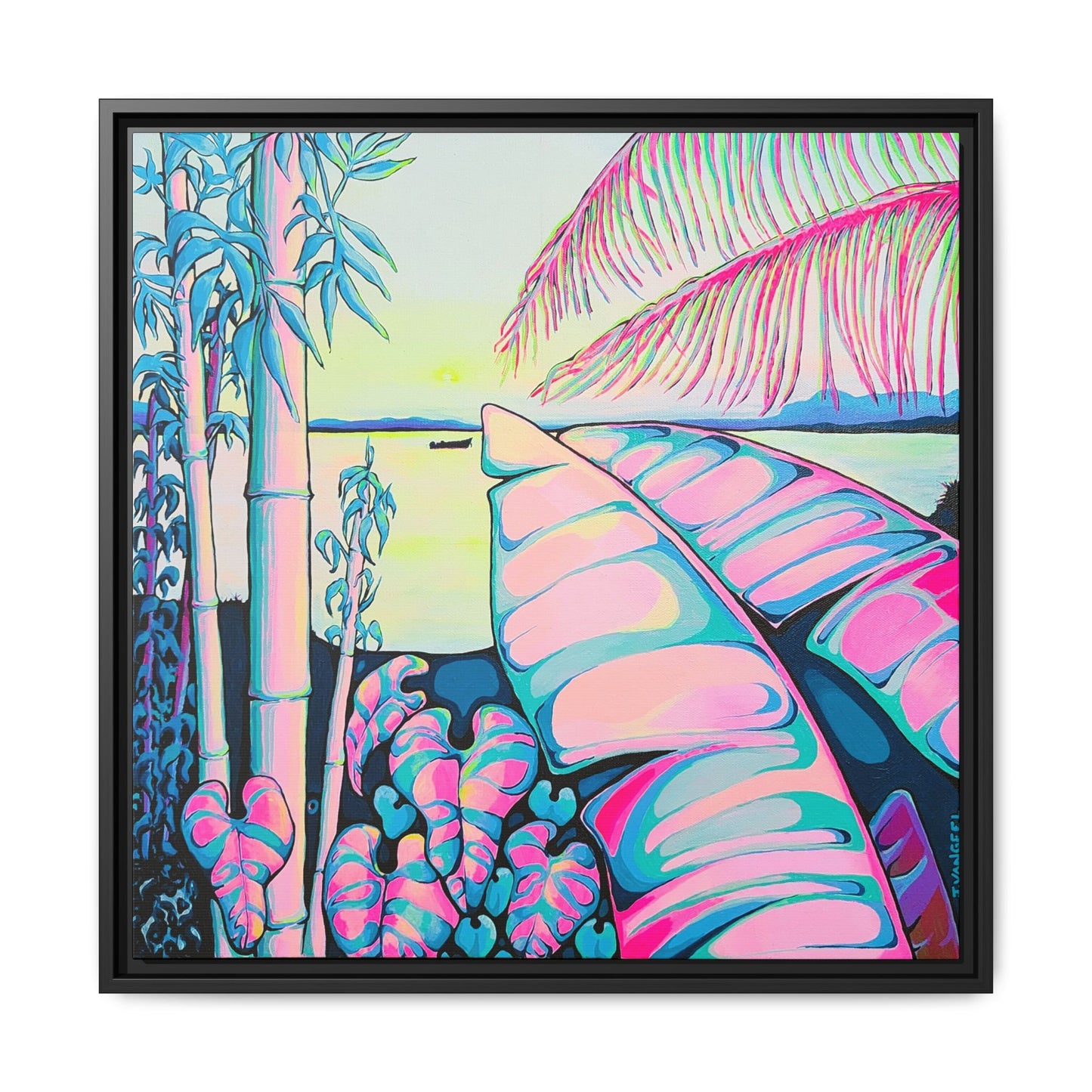 Impression sur toile « Sérénité encadrée Bocas »