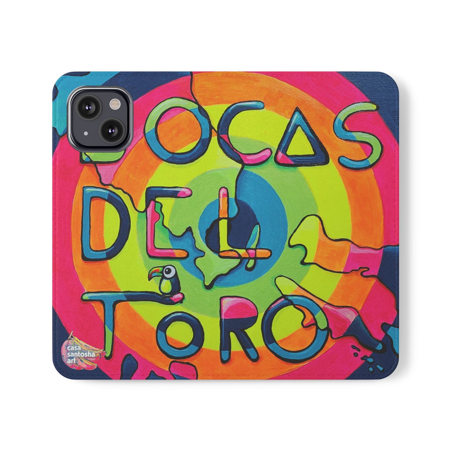Bocas Del Toro Islands Flip Phone Case – Wallet Cover with Card Slots