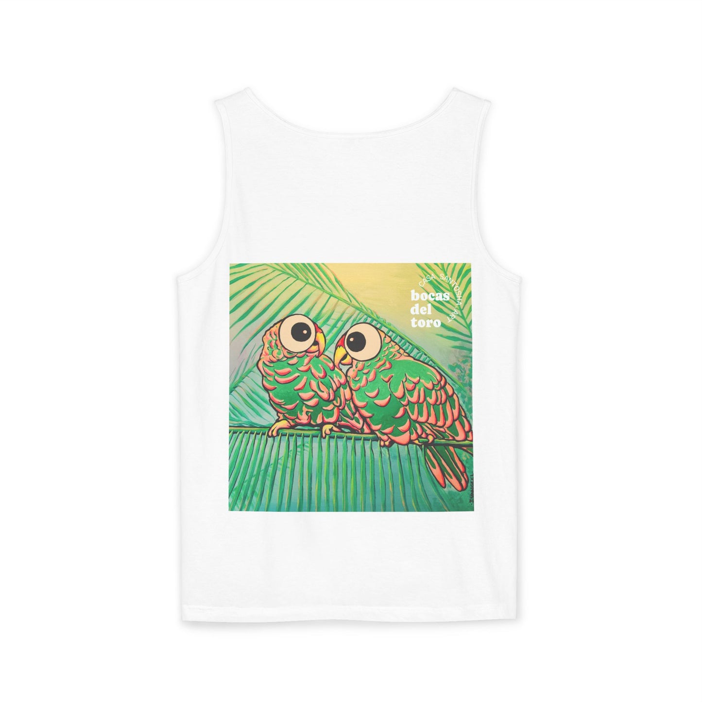 Unisex Chatty Cyclops Parrots Tank Top - Perfect for Summer Vibes
