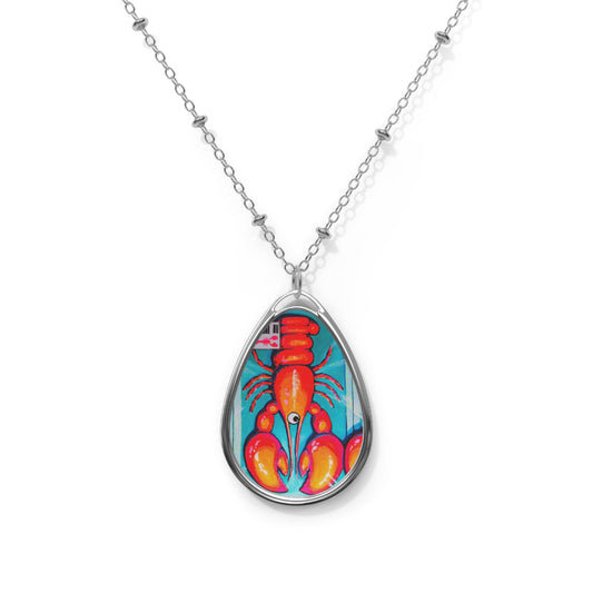 Neon Lobster Necklace
