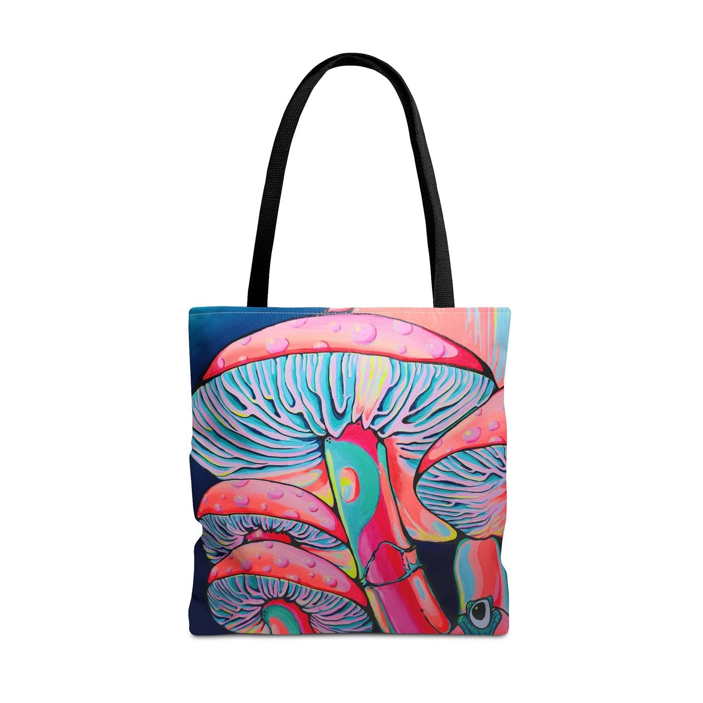 Premium Trippy Mushrooms Tote Bag, Original Artist Design, Reusable Shopping Tote, Eco-Friendly
