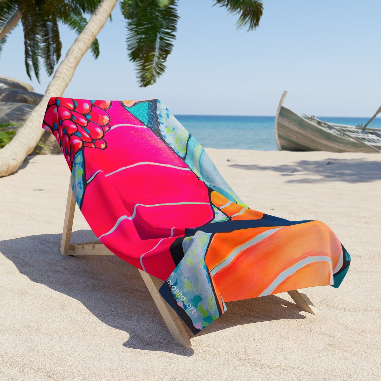 Neon Sushi Beach Towel for Summer Fun and Vacation Essentials