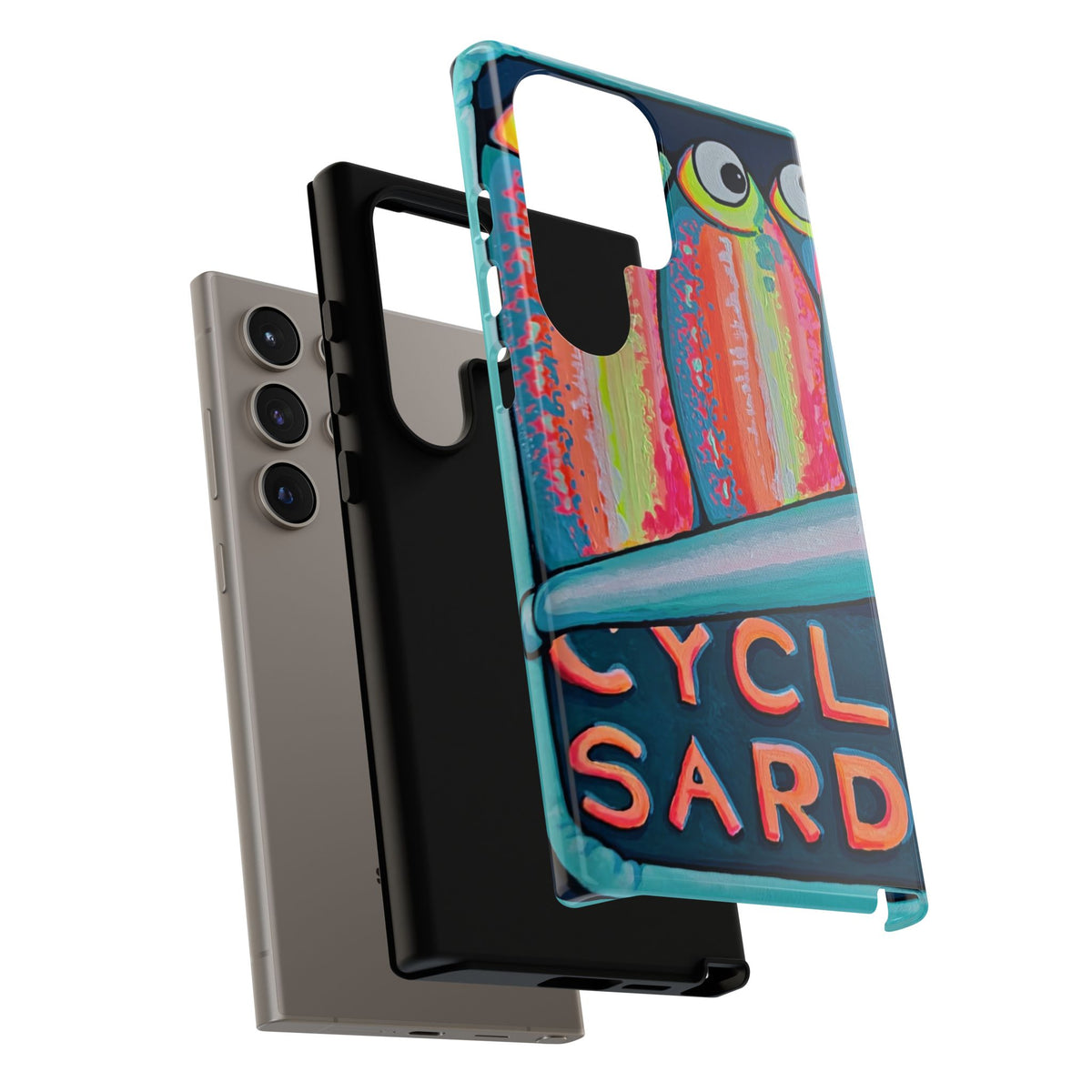 Neon Sardines Tough Phone Case