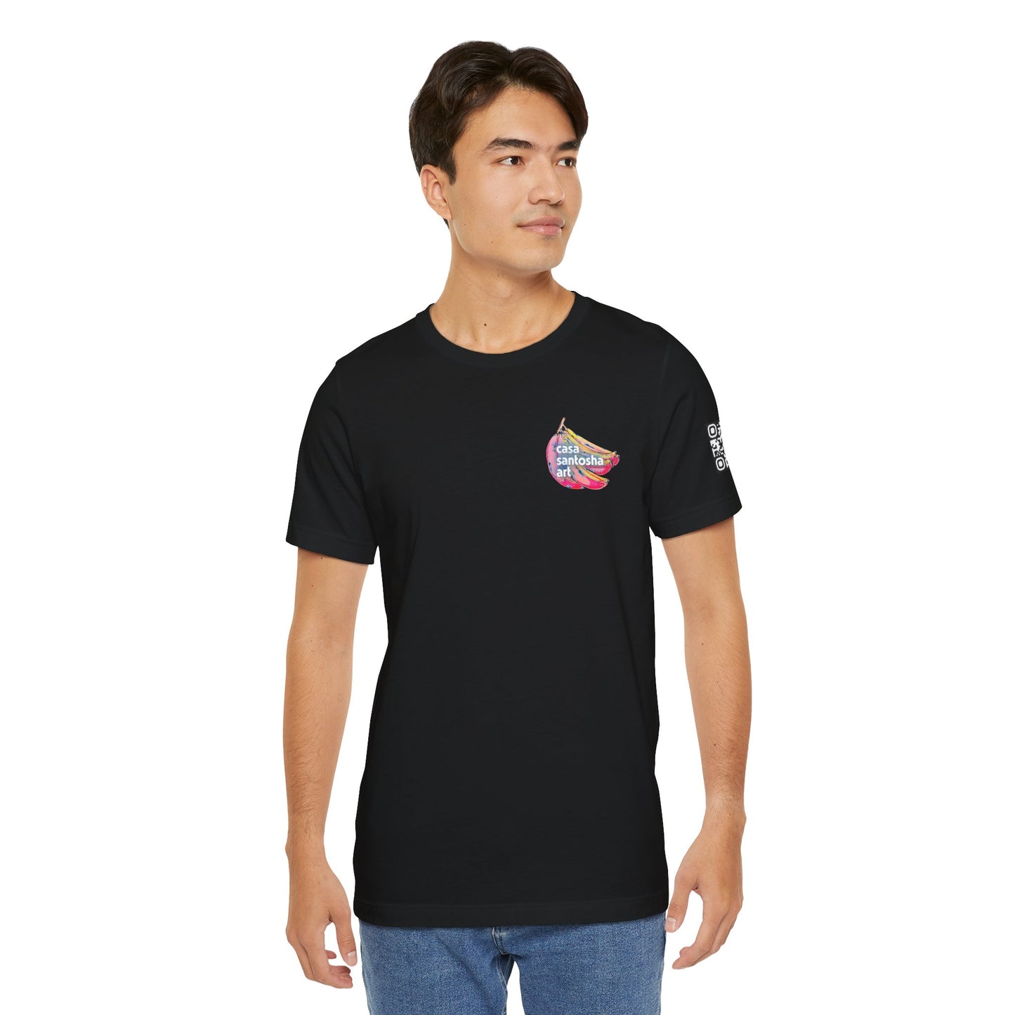 T-shirt unisexe néon à motif poisson frit