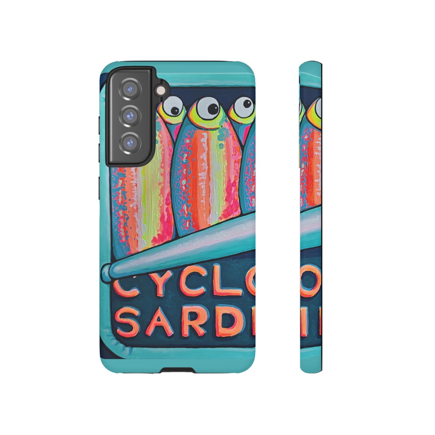 Neon Sardines Tough Phone Case
