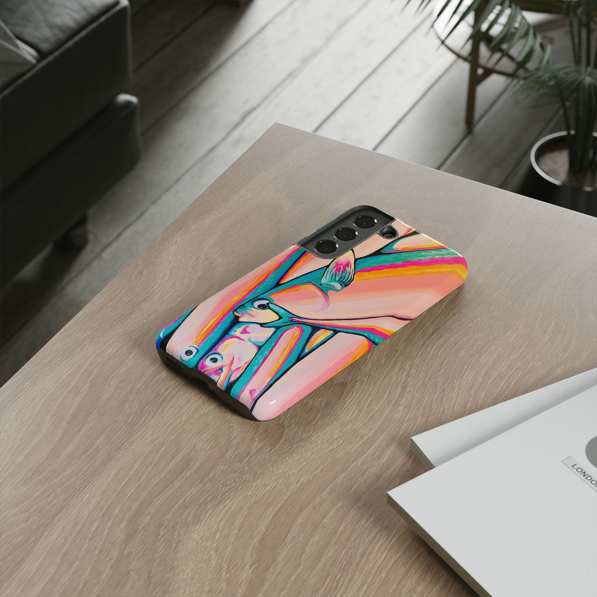 Neon Fish Tough Phone Case