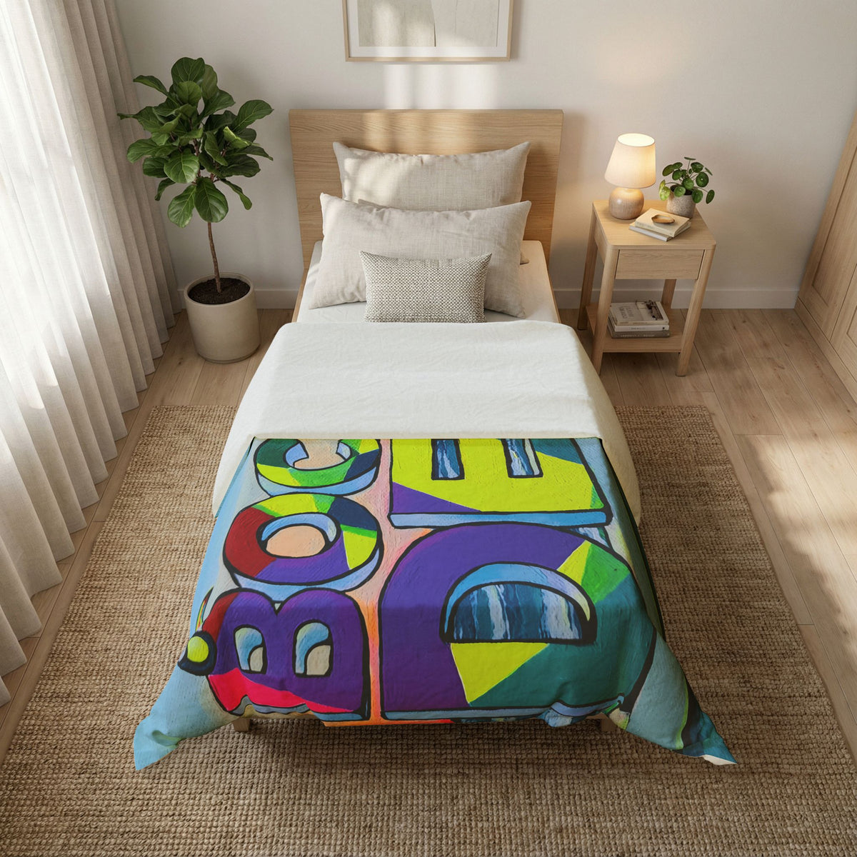 Bocas Del Toro Sign Duvet Cover
