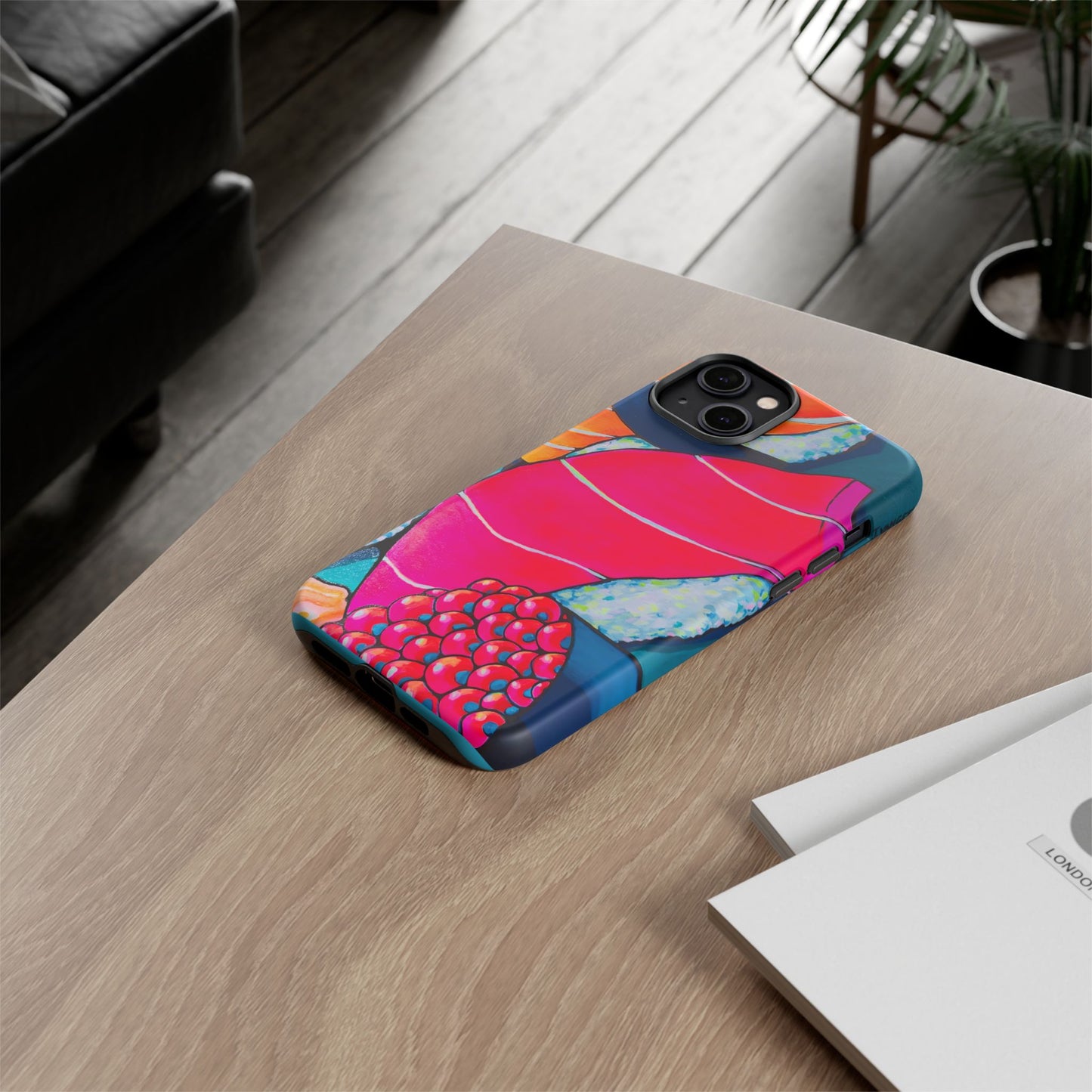 Coque de téléphone résistante Néon Sushi