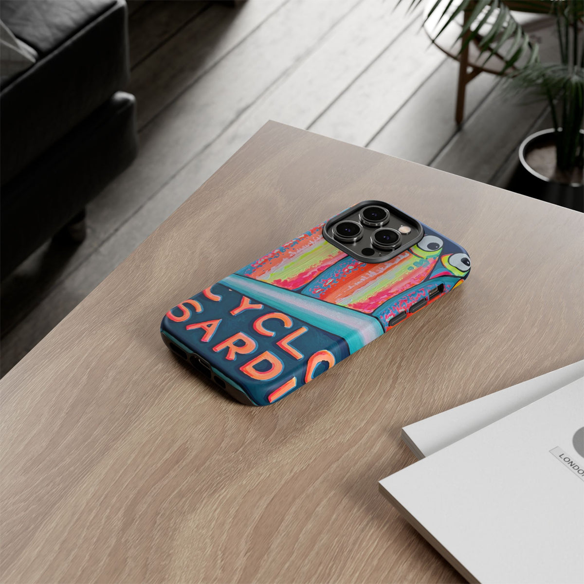 Neon Sardines Tough Phone Case