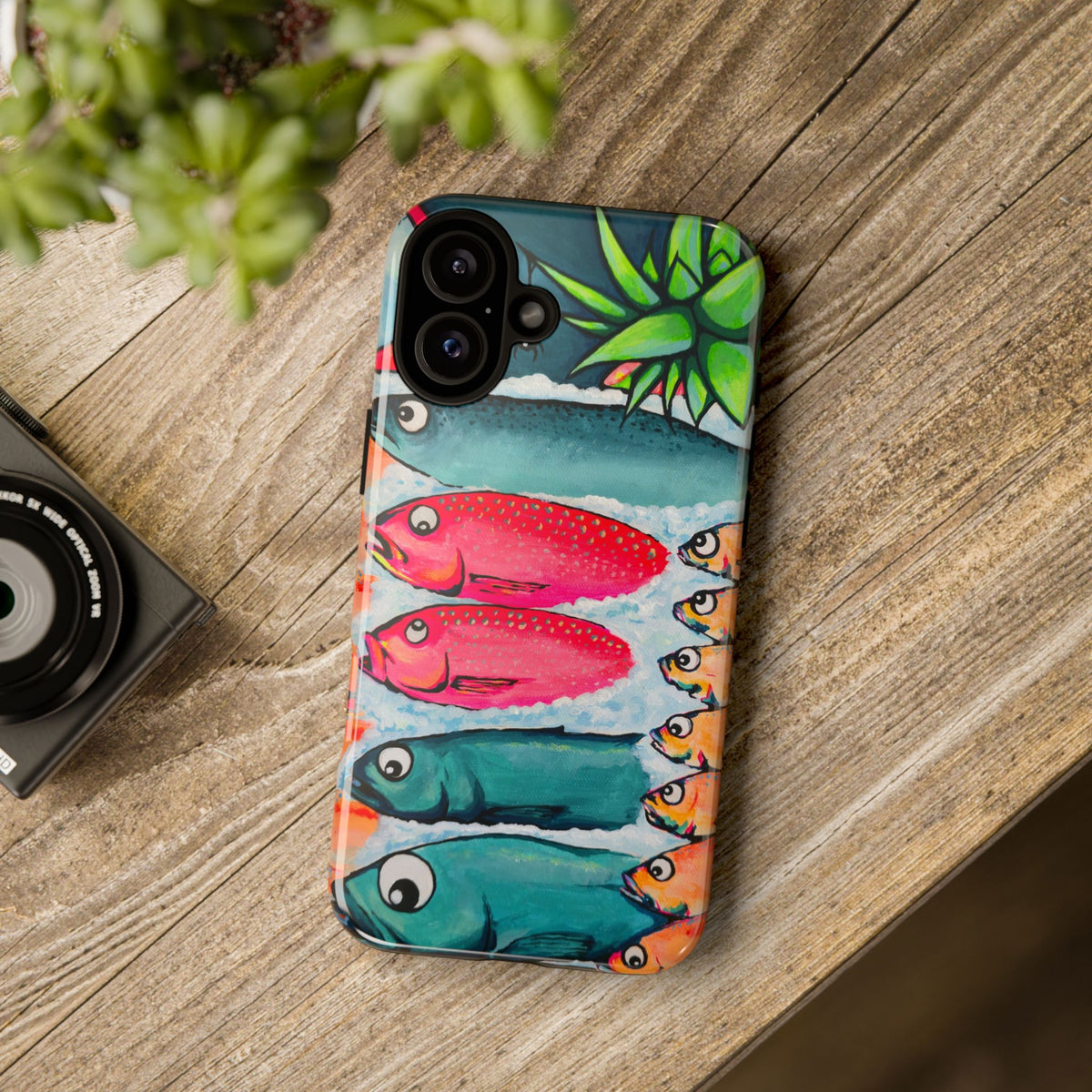 Neon Cabo Fish Market Tough Phone Case
