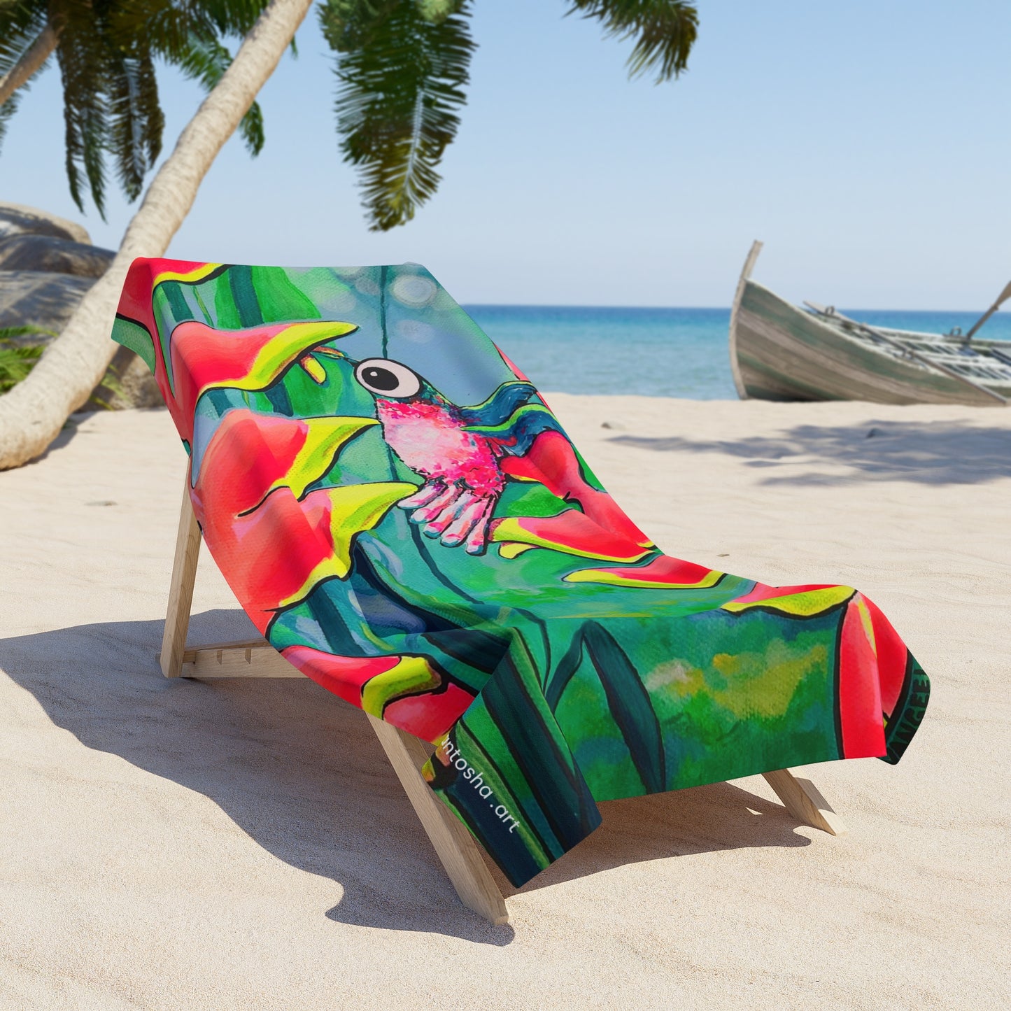 Cyclops Hummingbirds Beach Towel for Summer Fun and Vacation Essentials
