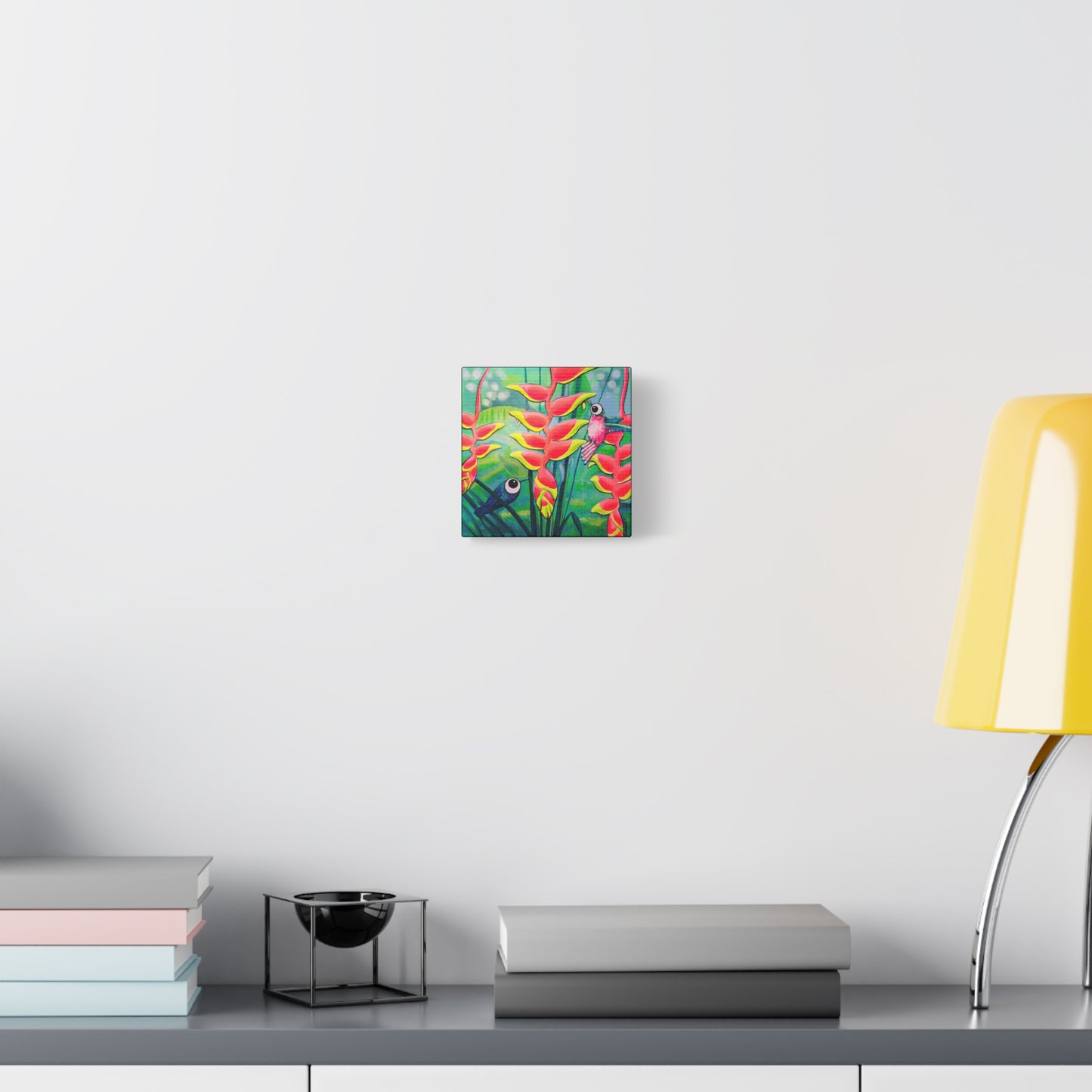 Cyclops Hummingbirds Original Canvas Art Print, Original Artist Design, Home Decor Wall Art