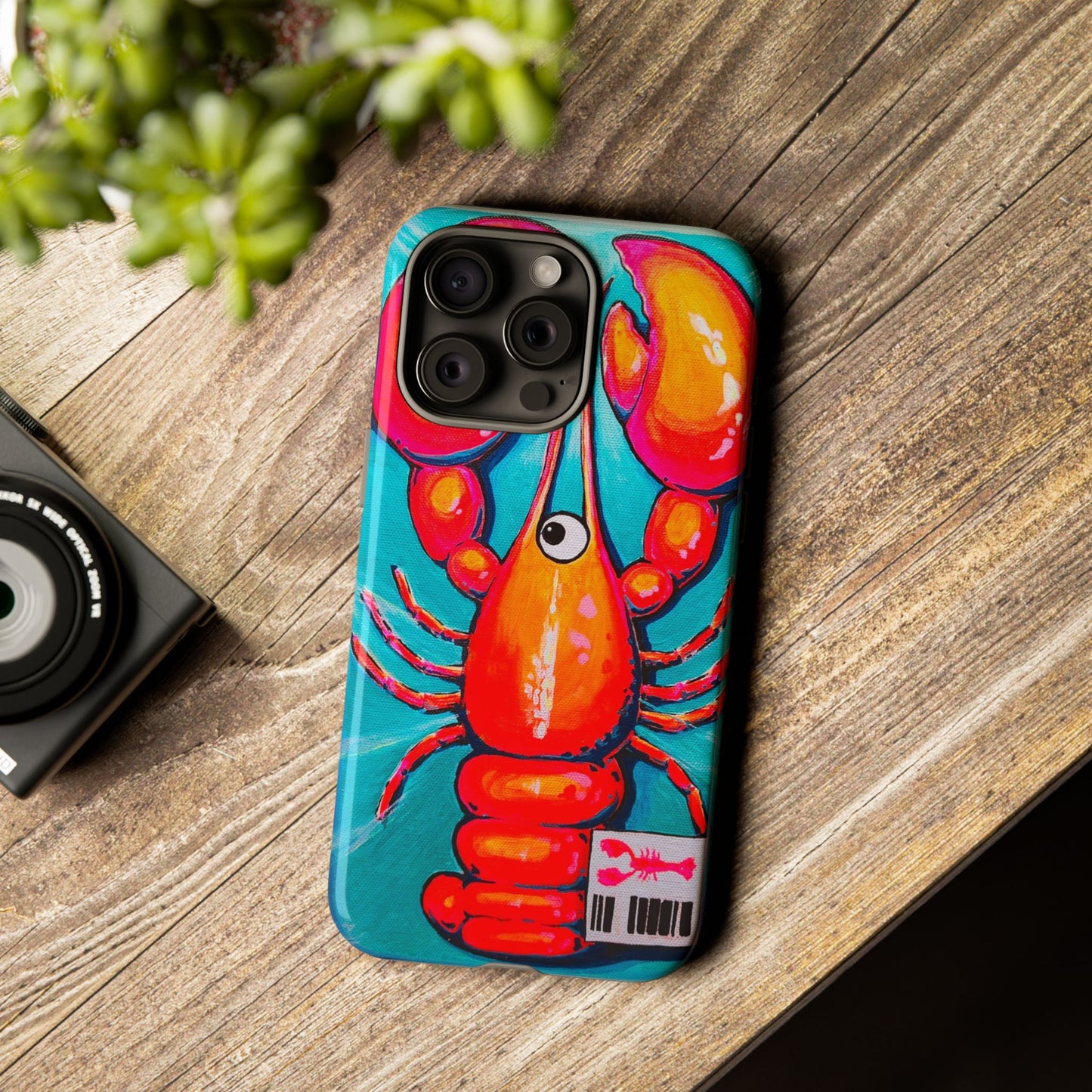Neon Lobster Tough Phone Case