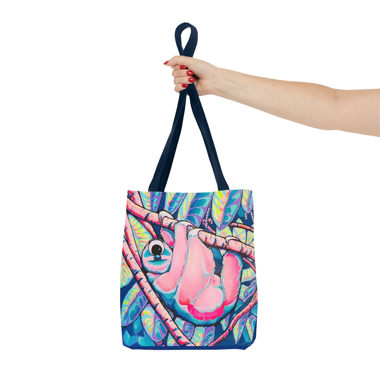 Premium Cyclops Sloth Tote Bag, Original Artist Design, Reusable Shopping Tote, Eco-Friendly