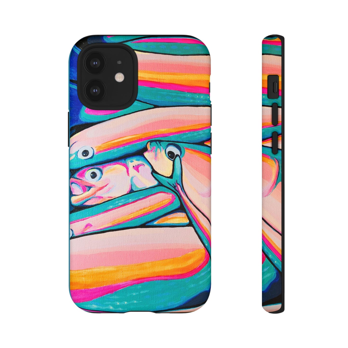 Neon Fish Tough Phone Case