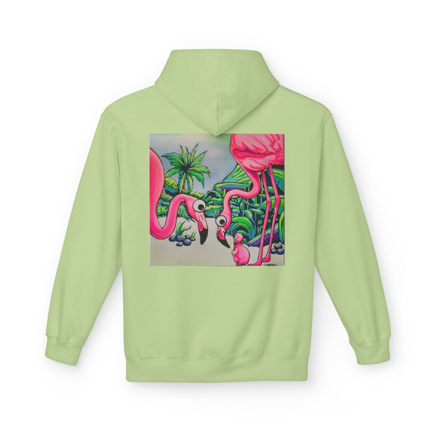 Unisex Cyclops Flamingo Family Soft Hoodie
