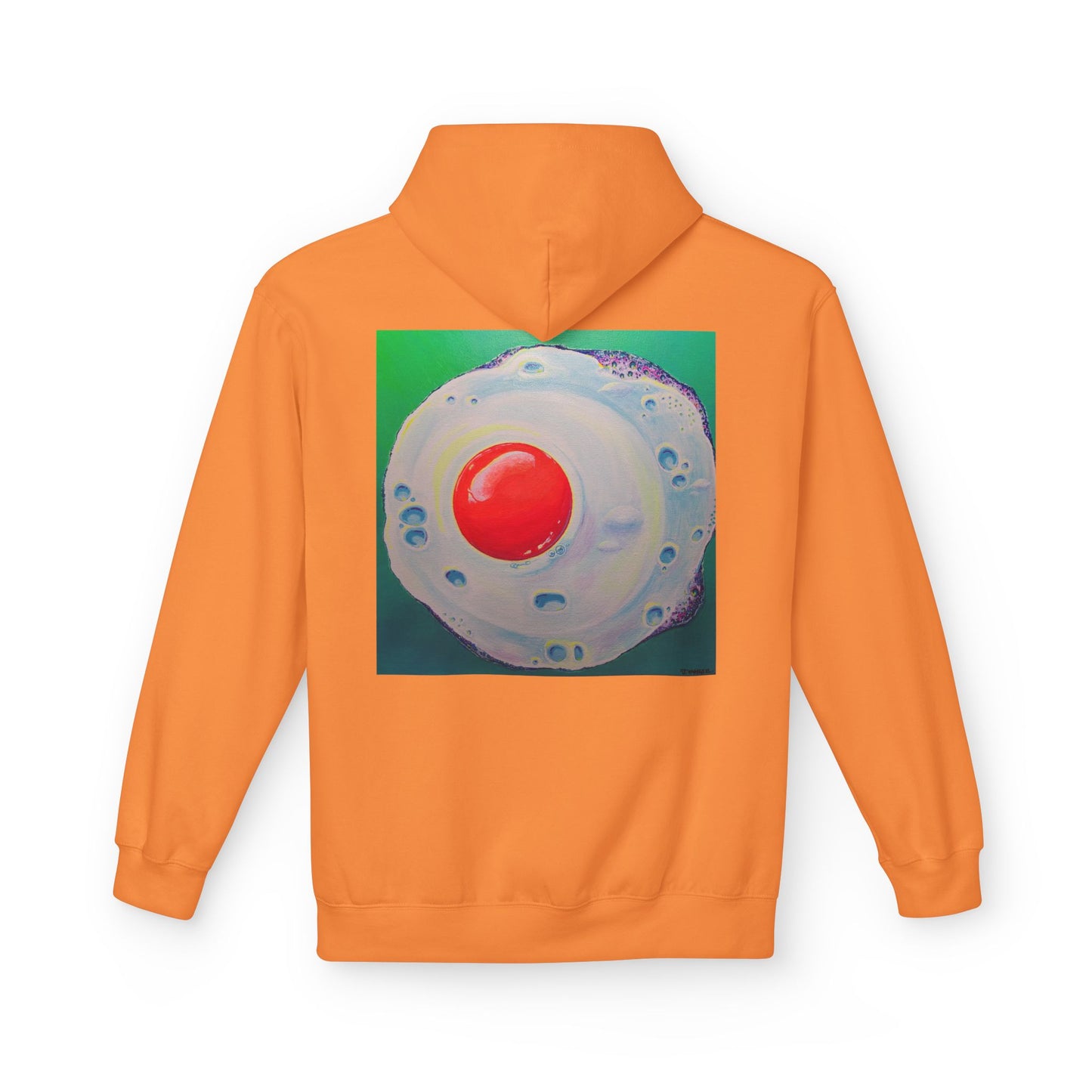 Unisex Neon Fried Egg Soft Hoodie