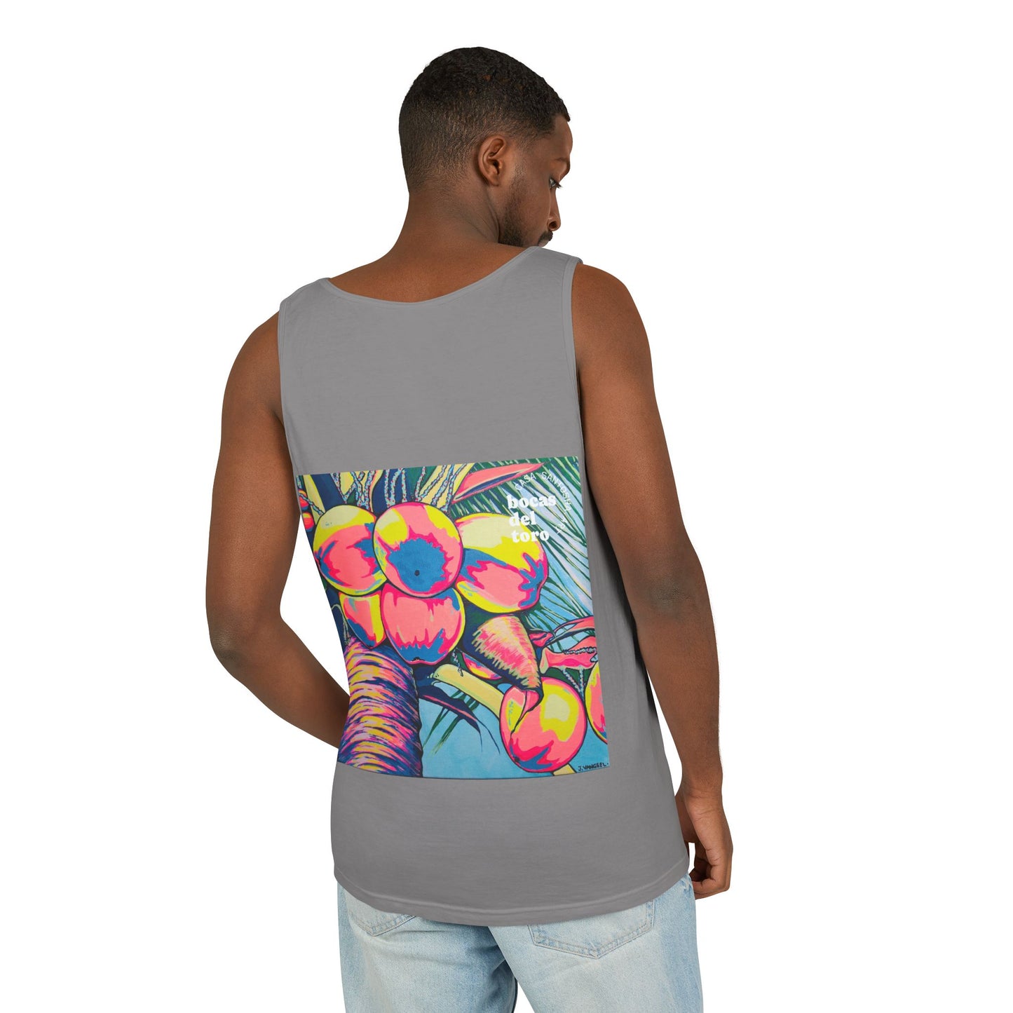 Unisex Neon Coconuts Tank Top - Perfect for Summer Vibes