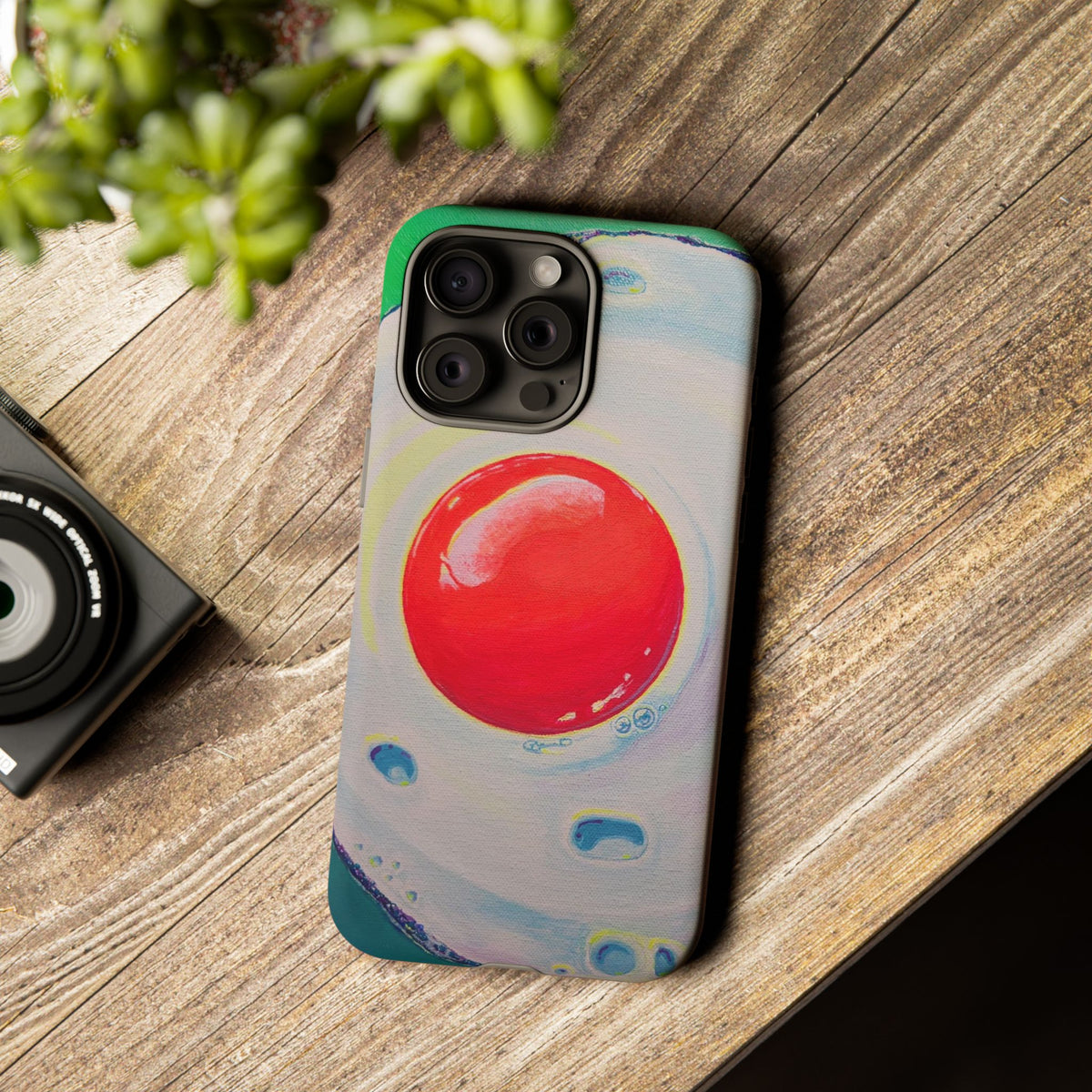 Neon Fried Egg Tough Phone Case
