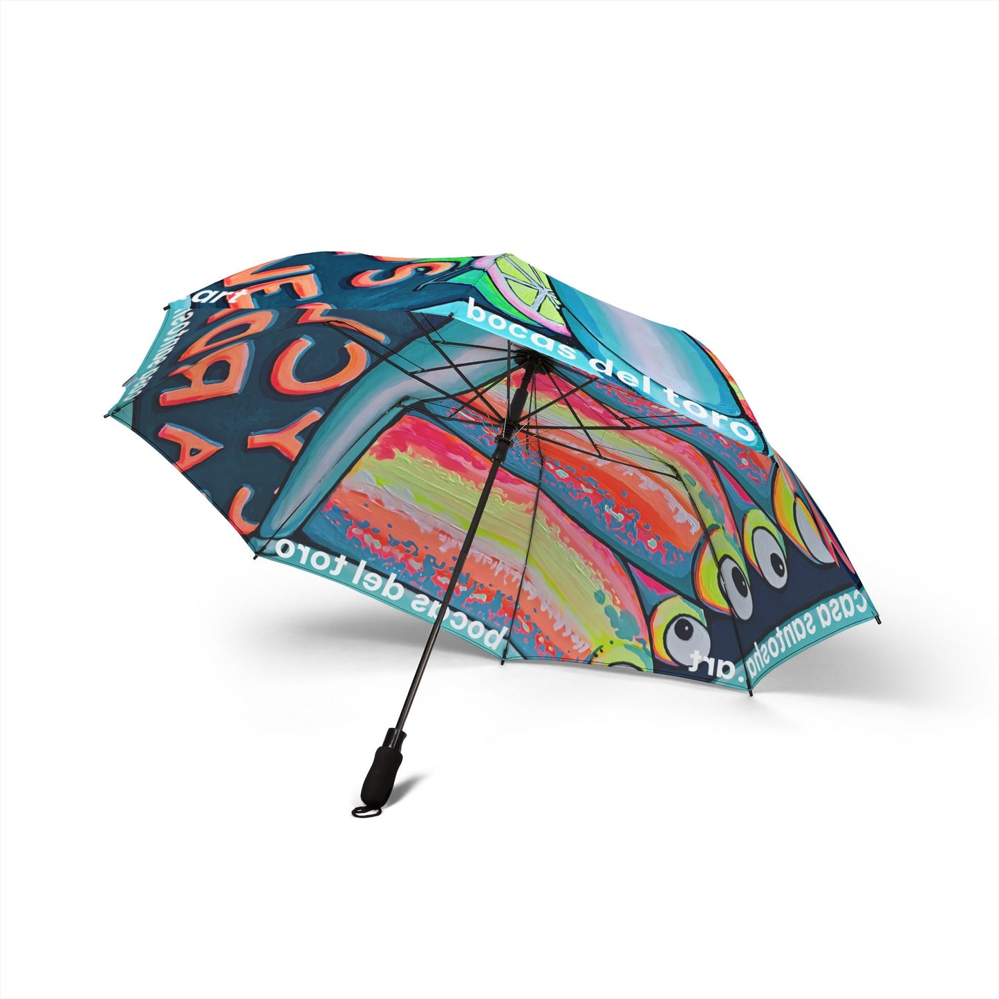Neon Sardines Umbrella - Foldable & Stylish Rain Gear