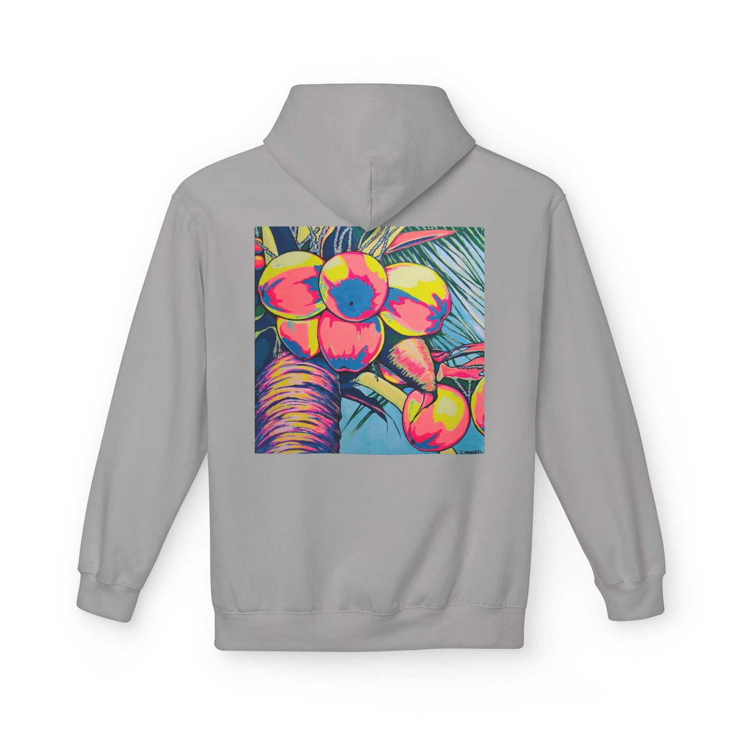 Unisex Neon Coconuts Soft Hoodie