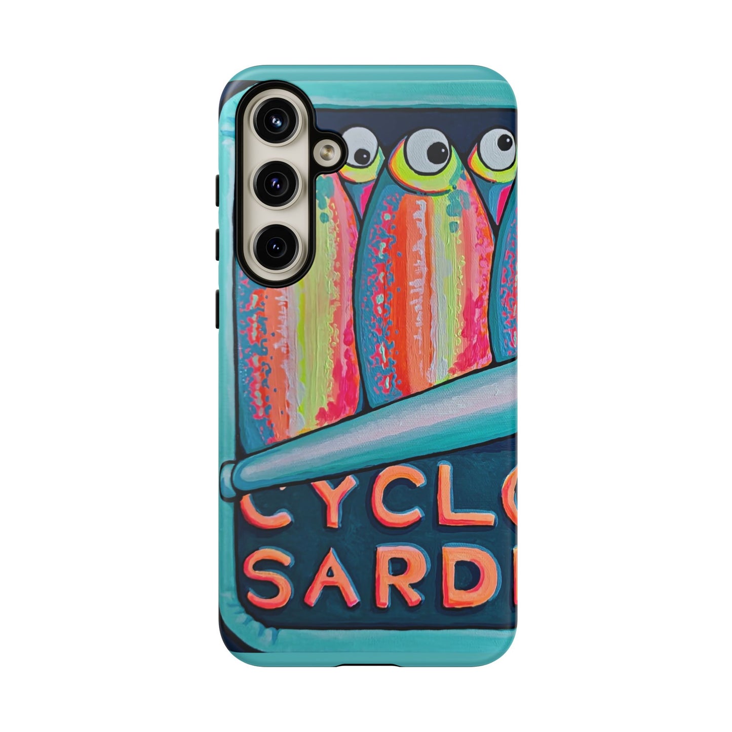 Neon Sardines Tough Phone Case
