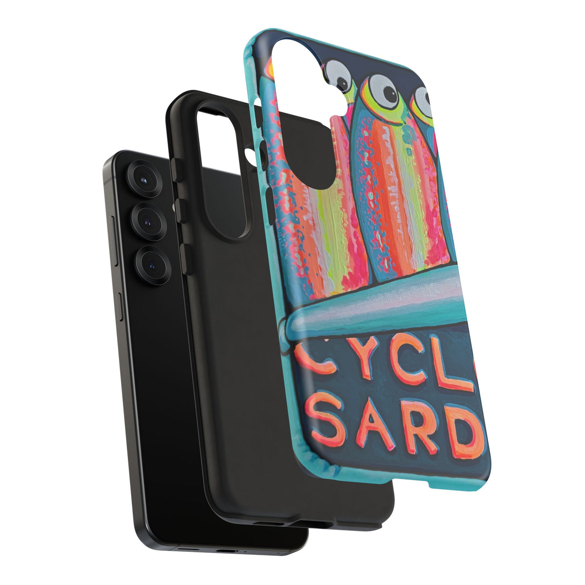 Neon Sardines Tough Phone Case