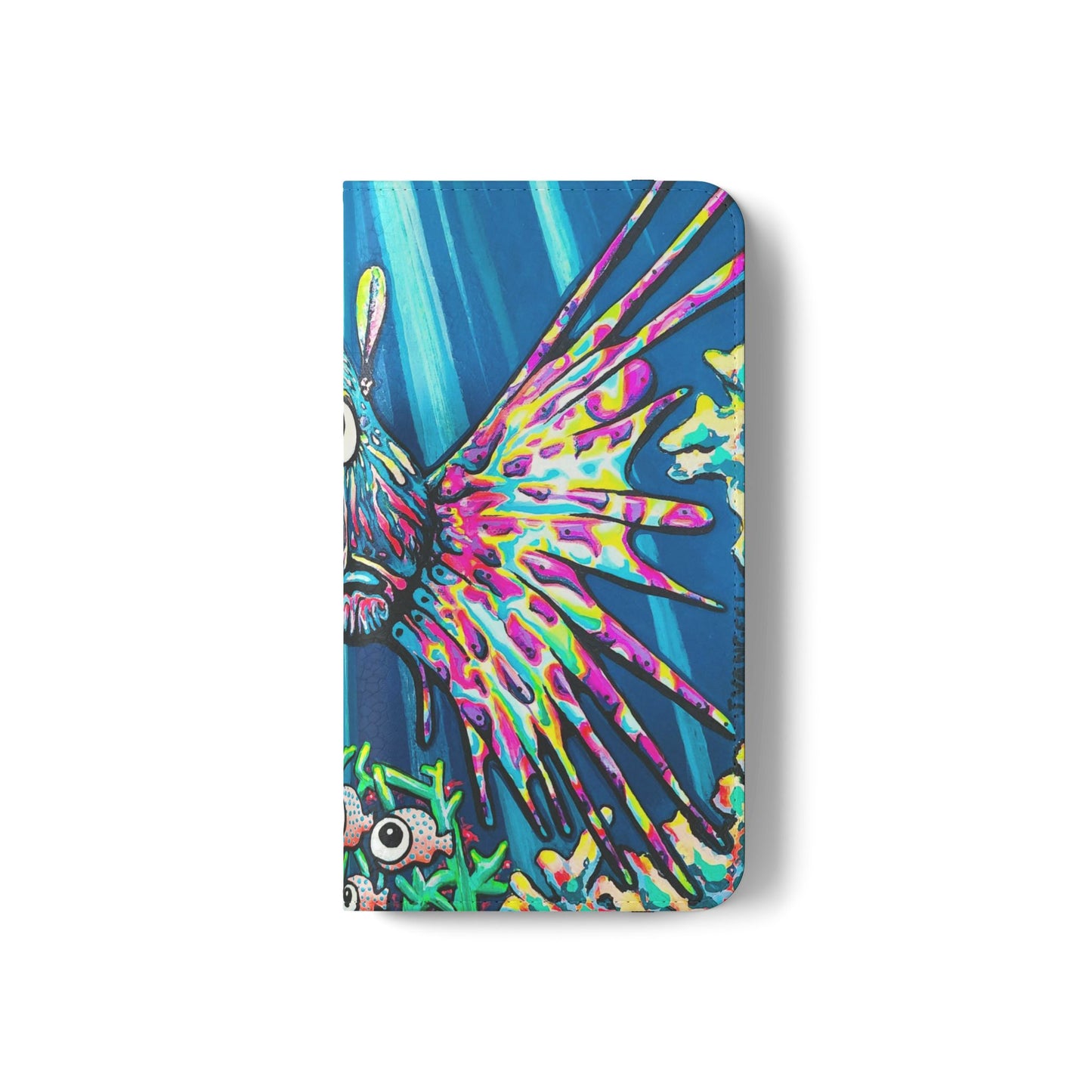 Cyclops Lionfish Flip Phone Case – Wallet Cover with Card Slots