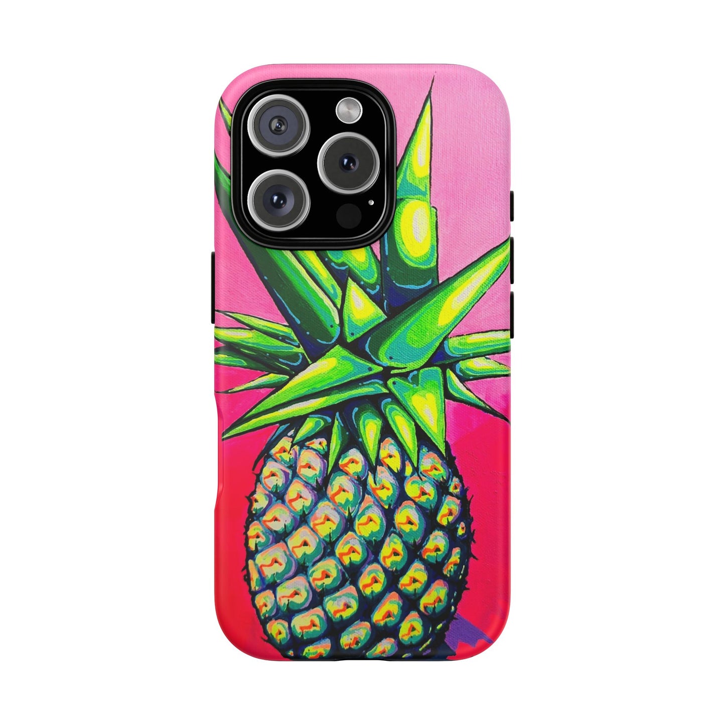 Neon Pineapple Tough Phone Case