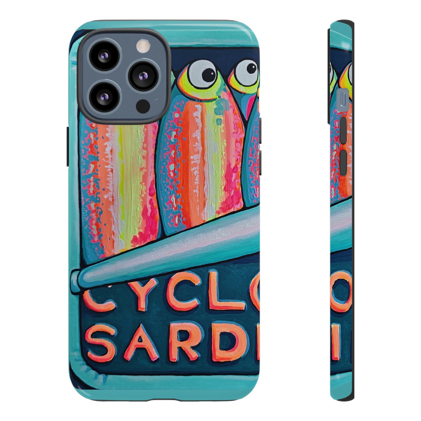 Neon Sardines Tough Phone Case