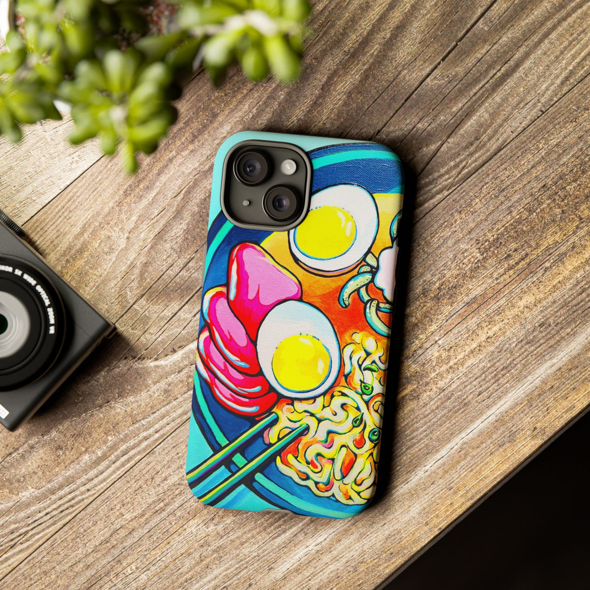 Coque de téléphone résistante Neon Ramen