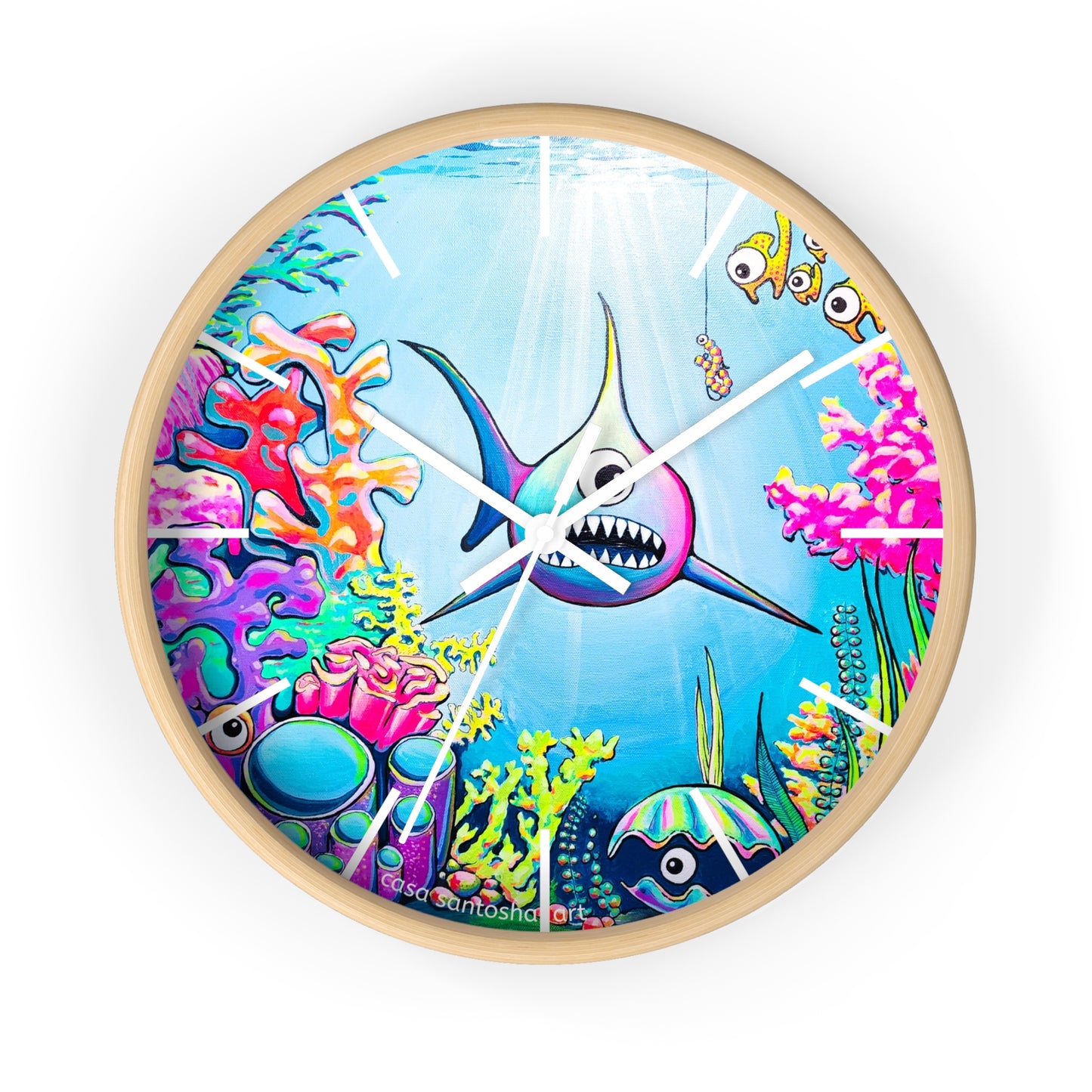 Cyclops Shark Pop Art Wall Clock