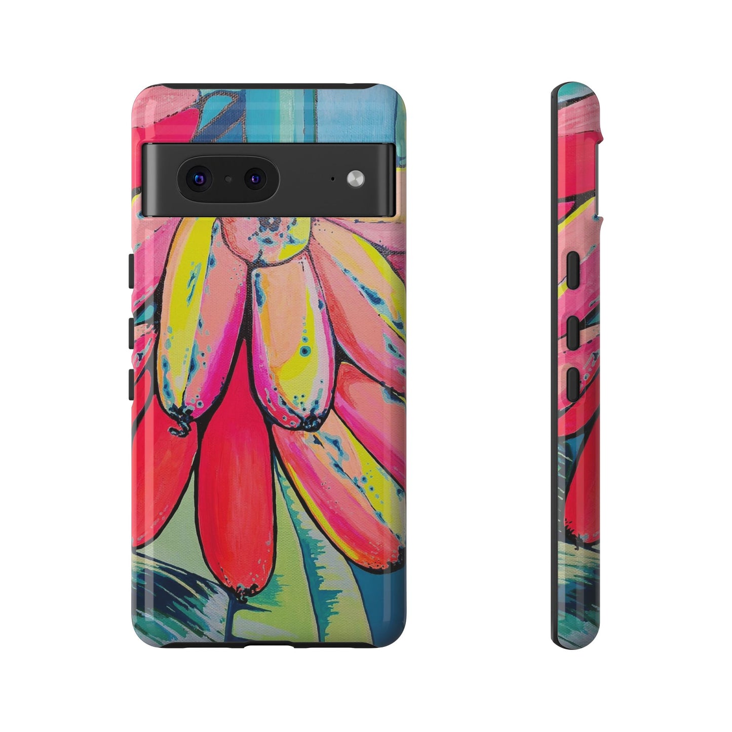 Neon Primitivo Bananas Tough Phone Case