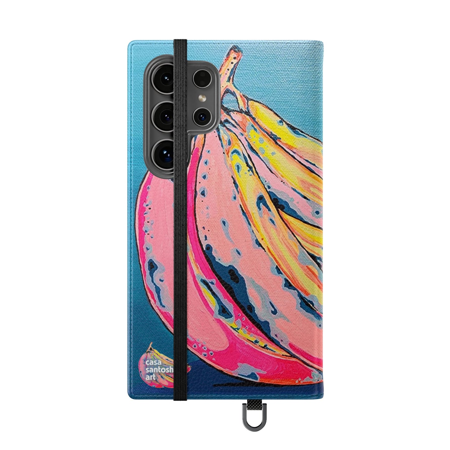 Neon Bananas Flip Phone Case – Wallet Cover with Card Slots