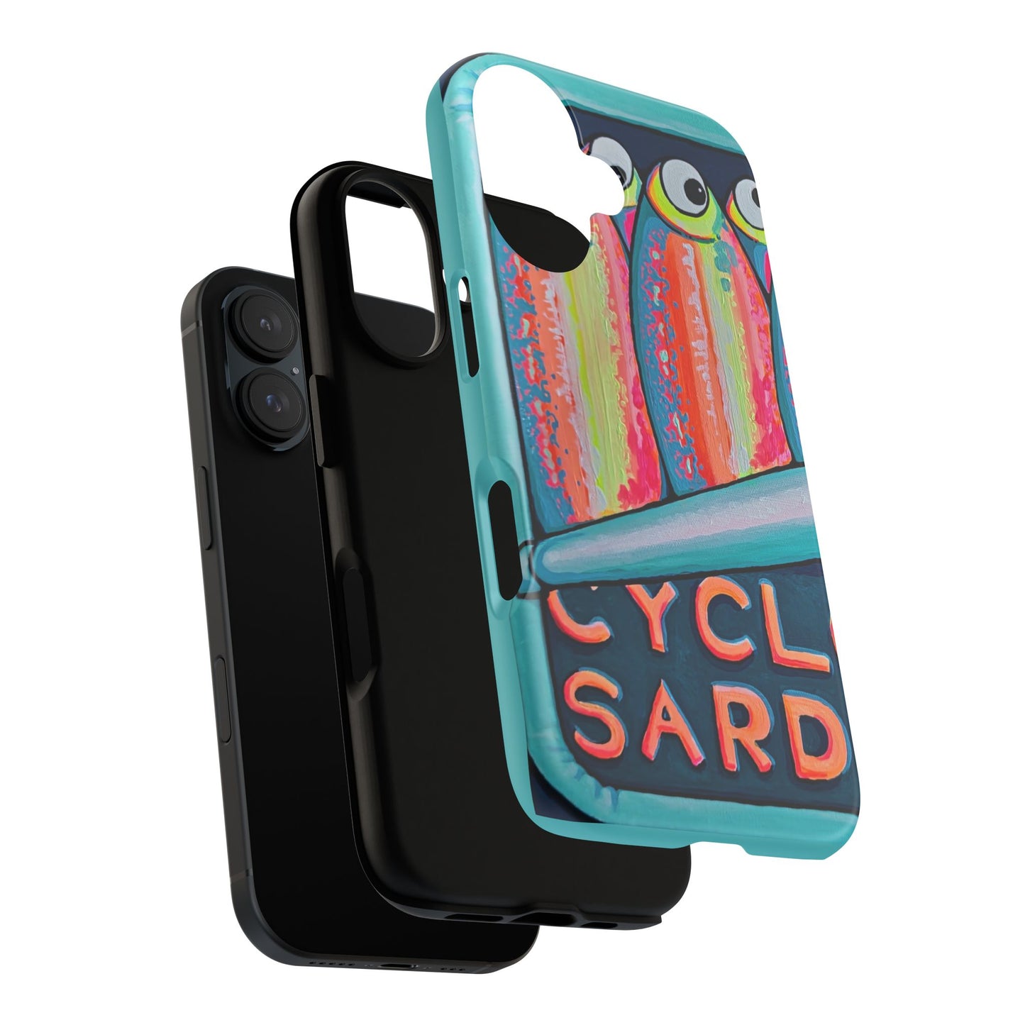 Neon Sardines Tough Phone Case