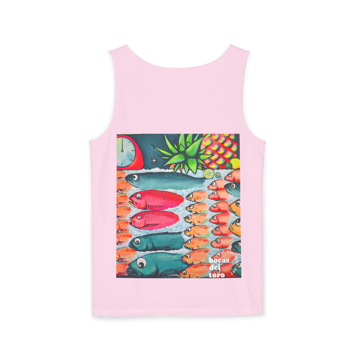 Unisex Neon Cabo Fish Market Tank Top