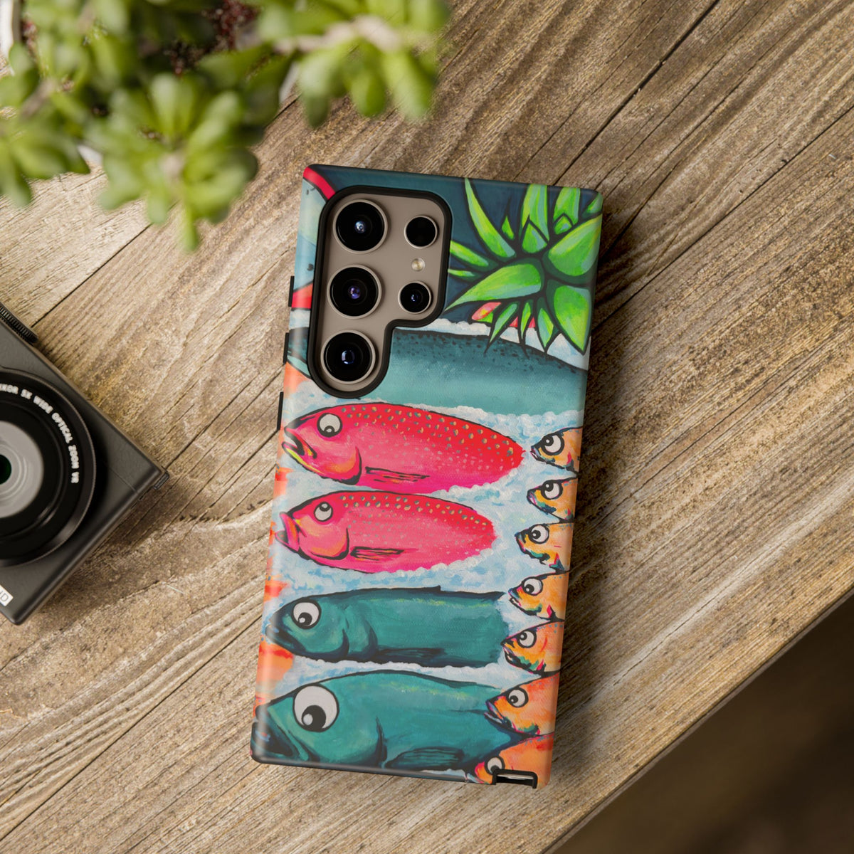 Neon Cabo Fish Market Tough Phone Case