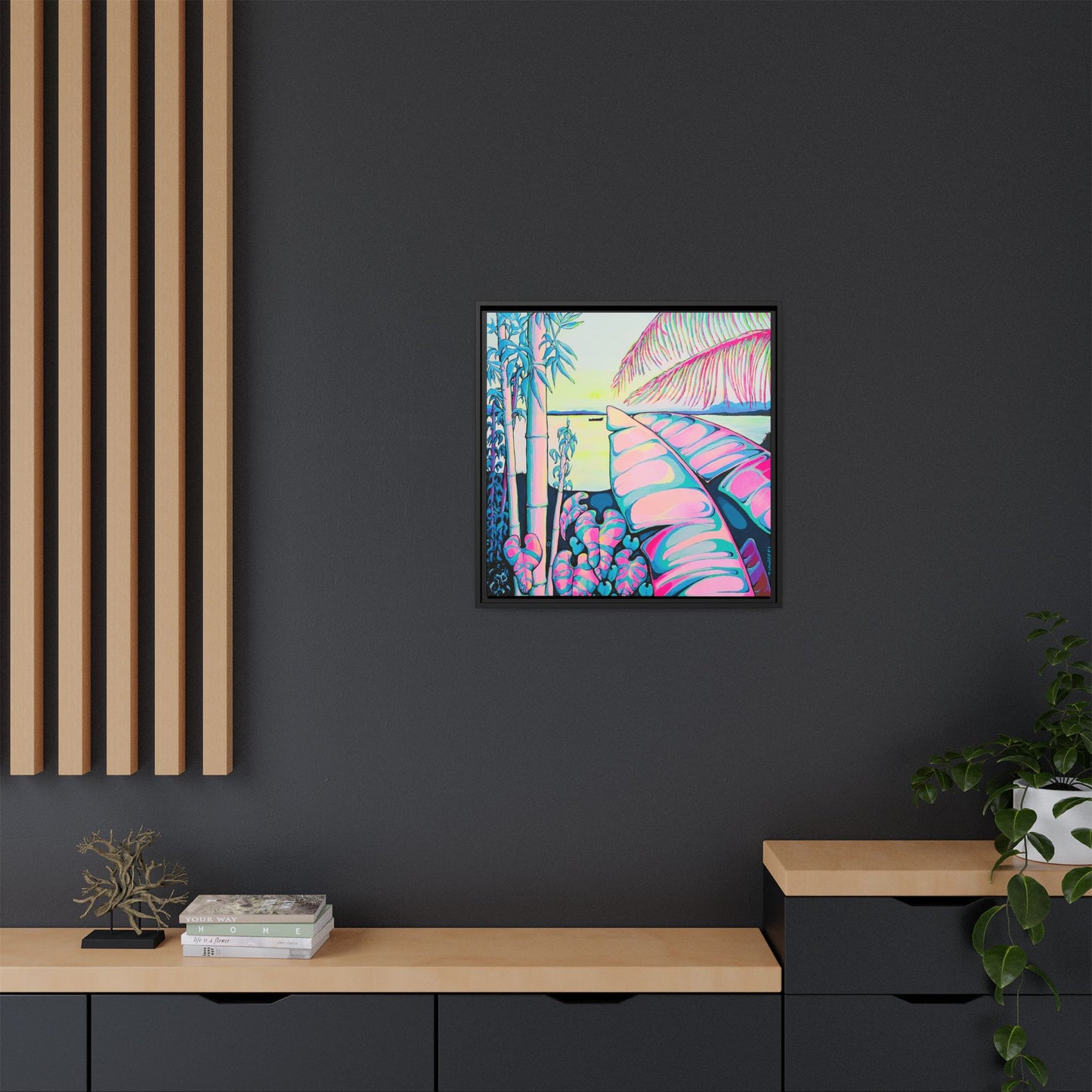 Impression sur toile « Sérénité encadrée Bocas »