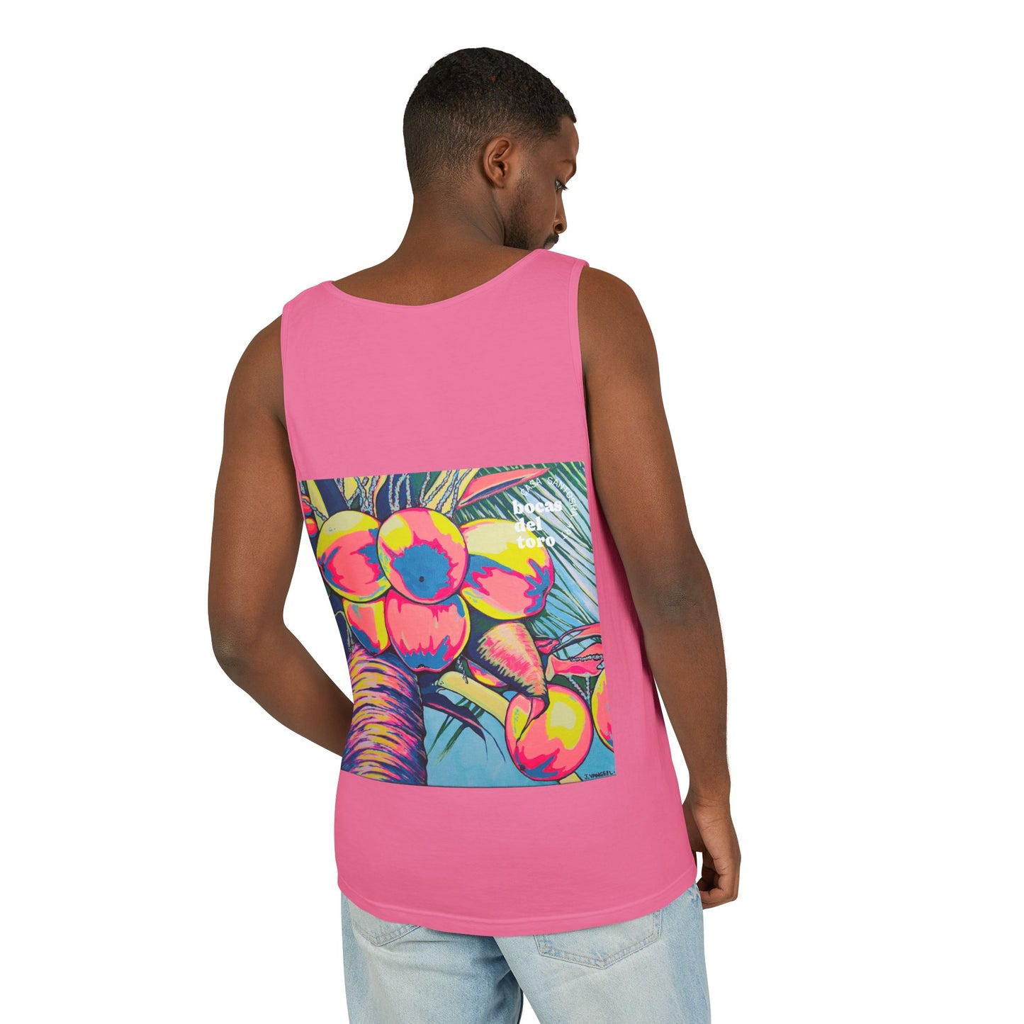 Unisex Neon Coconuts Tank Top - Perfect for Summer Vibes