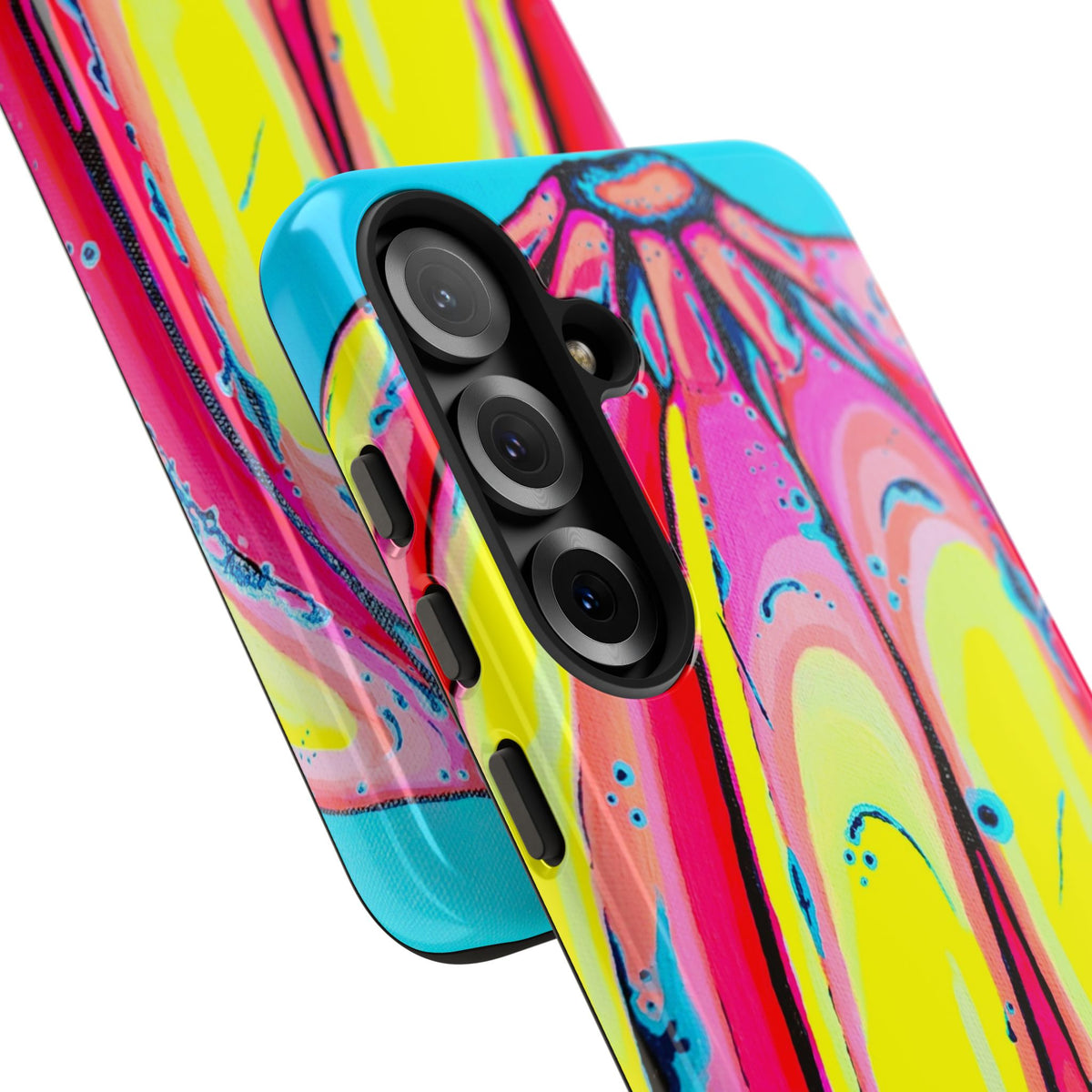 Neon Fat Bananas Tough Phone Case