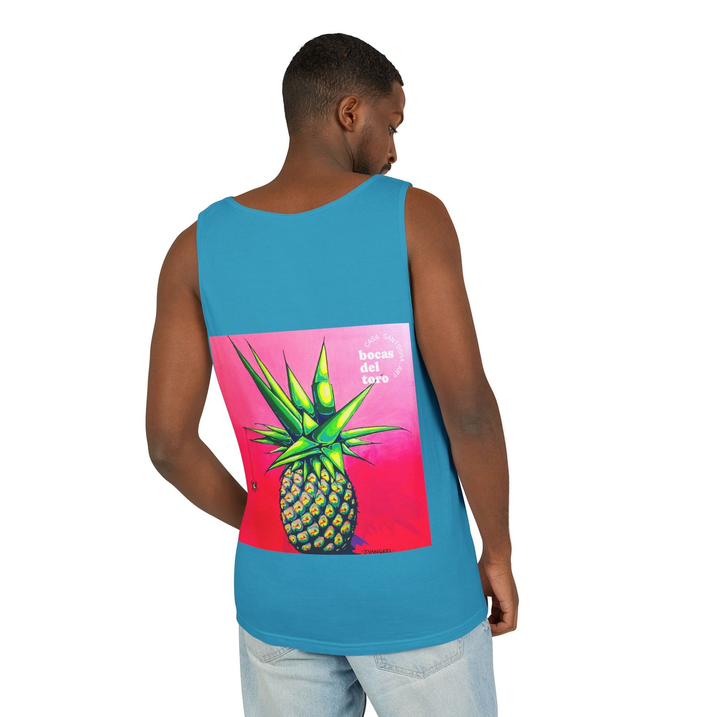 Unisex Neon Pineapple Tank Top - Perfect for Summer Vibes