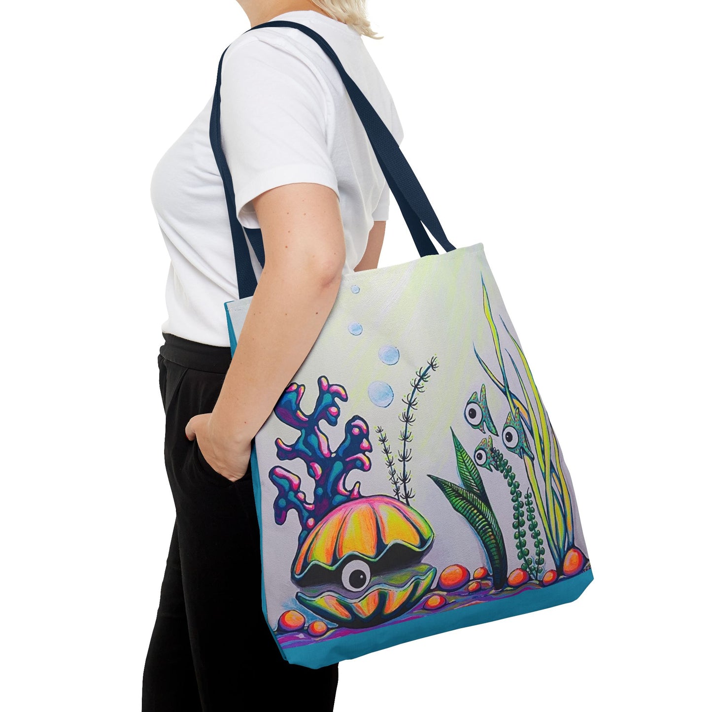Premium Cyclops Clam Tote Bag, Original Artist Design, Reusable Shopping Tote,  Eco-Friendly