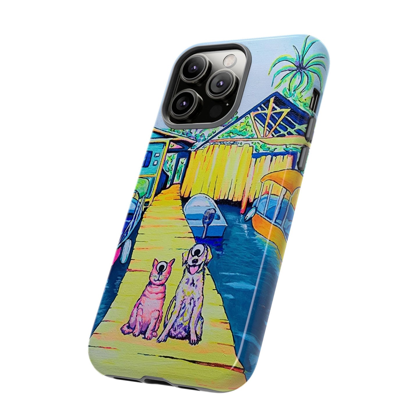 Cyclops Cat and Dog in Bocas Tough Phone Case