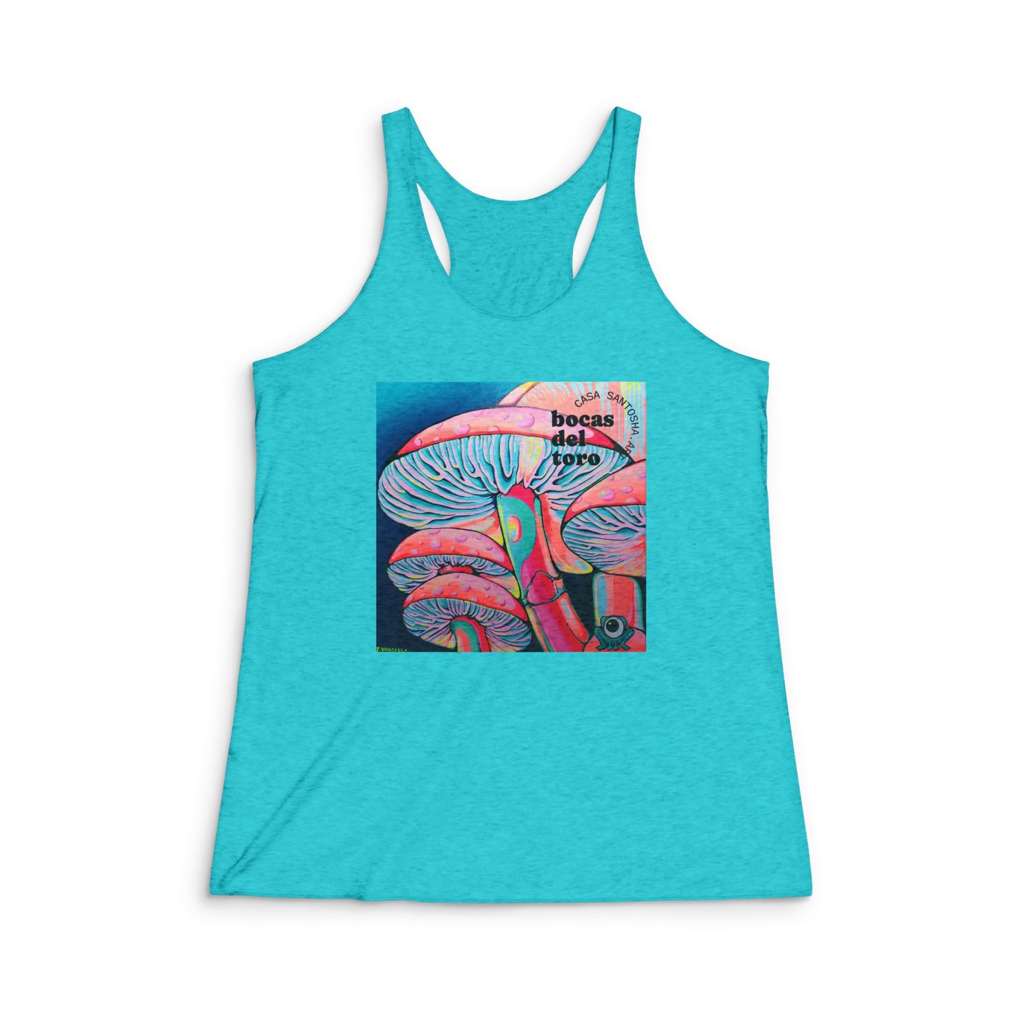 Women's Trippy Mushrooms Graphic Racerback Tank