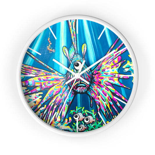Cyclops Lionfish Pop Art Wall Clock