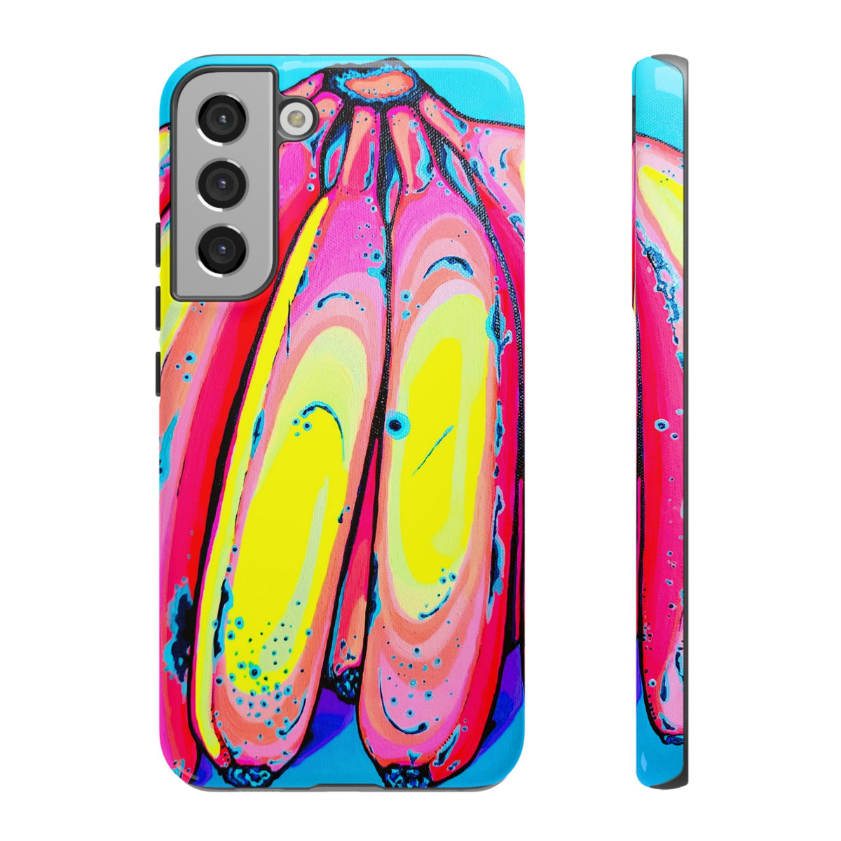 Neon Fat Bananas Tough Phone Case